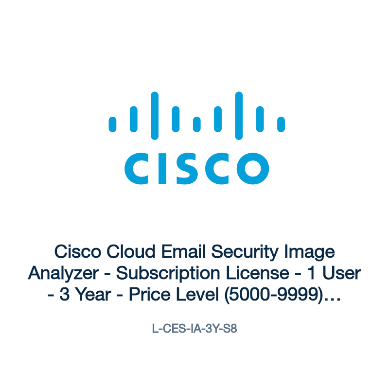 L-CES-IA-3Y-S8: Cisco Cloud Email Security Image Analyzer