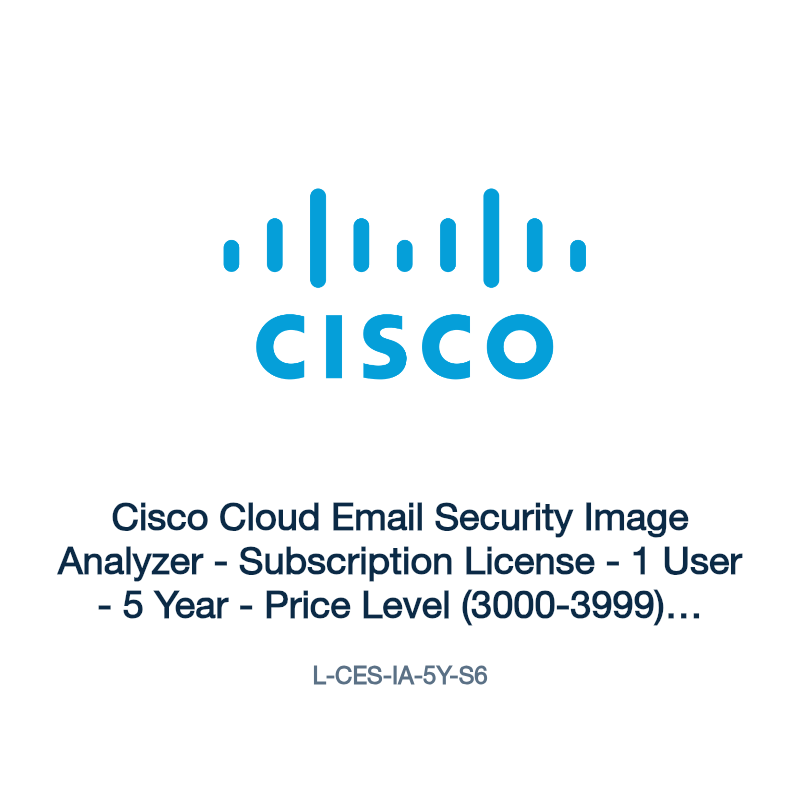 L-CES-IA-5Y-S6: Cisco Cloud Email Security Image Analyzer