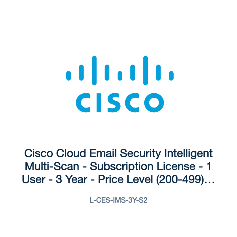 L-CES-IMS-3Y-S2: Cisco Cloud Email Security Intelligent Multi-Scan
