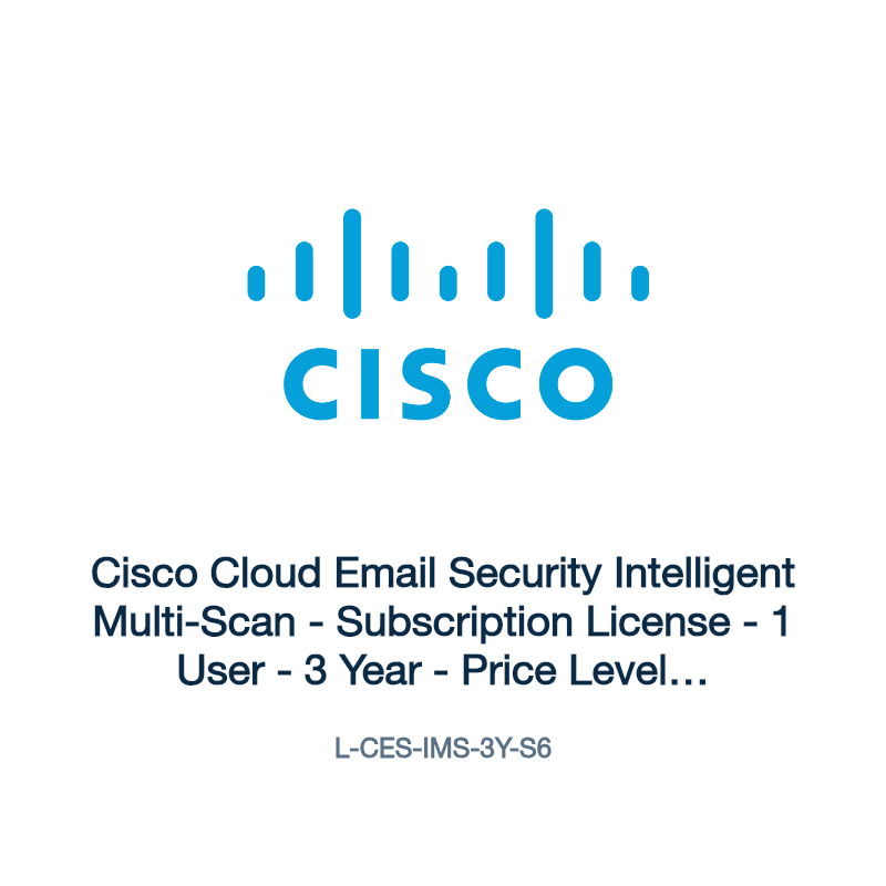 L-CES-IMS-3Y-S6: Cisco Cloud Email Security Intelligent Multi-Scan