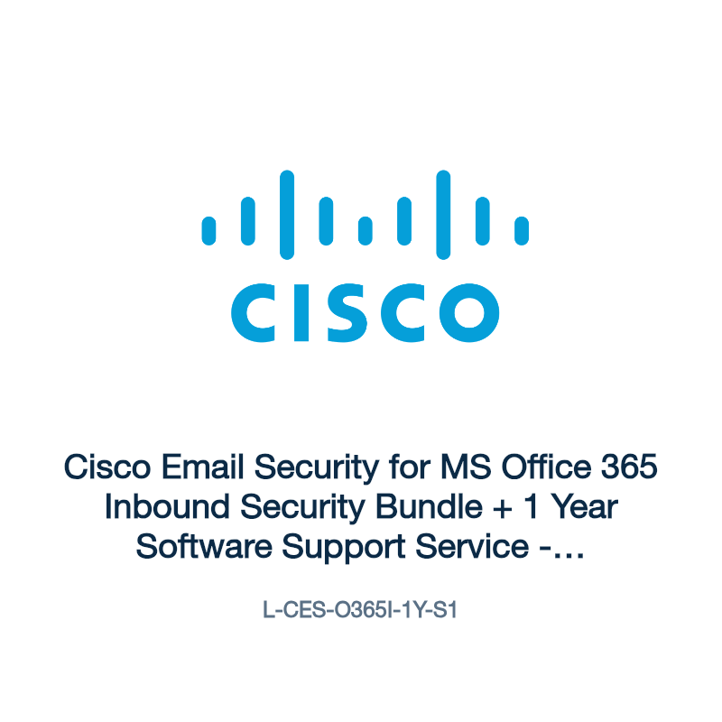 L-CES-O365I-1Y-S1: Cisco Email Security for MS Office 365 Inbound Security Bundle + 1