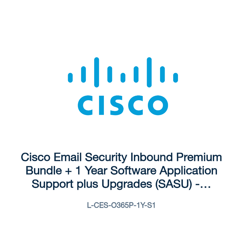 L-CES-O365P-1Y-S1: Cisco Email Security Inbound Premium Bundle + 1 Year Software
