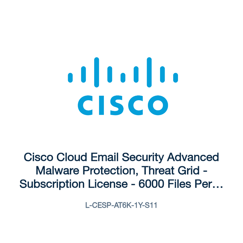 L-CESP-AT6K-1Y-S11: Cisco Cloud Email Security Advanced Malware Protection, Threat Grid