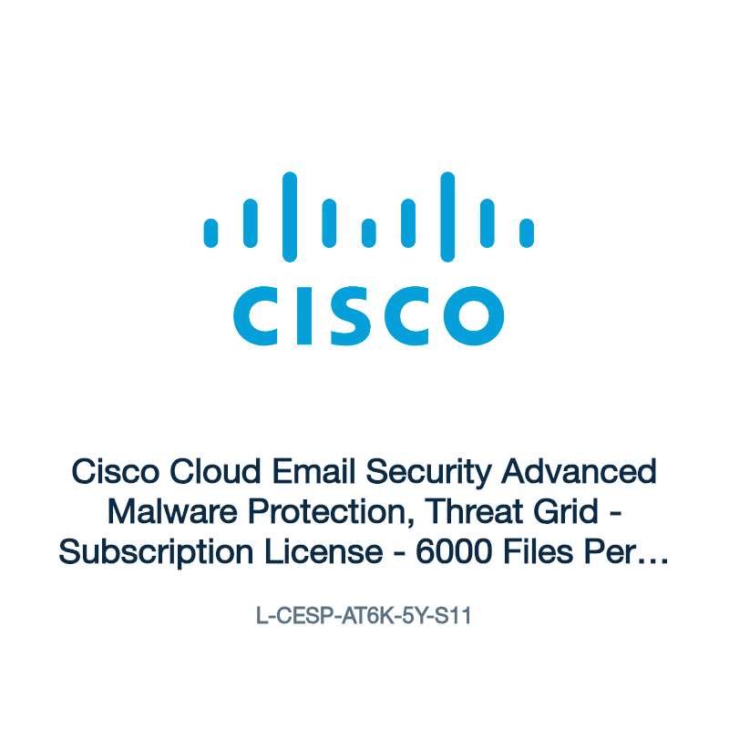 L-CESP-AT6K-5Y-S11: Cisco Cloud Email Security Advanced Malware Protection, Threat Grid