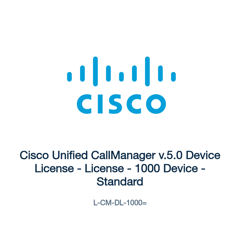 L-CM-DL-1000=: Cisco Unified CallManager v.5.0 Device License