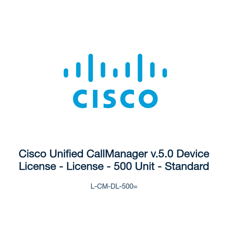 L-CM-DL-500=: Cisco Unified CallManager v.5.0 Device License