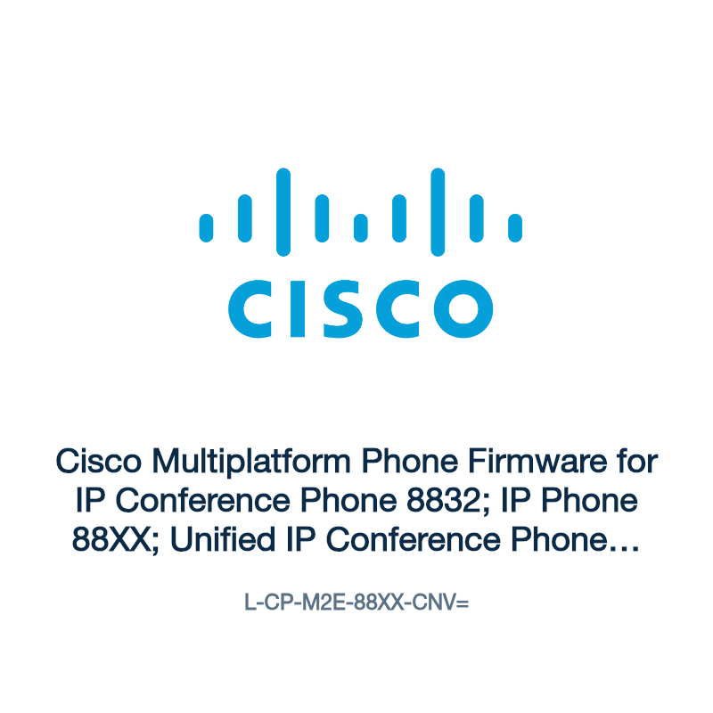 L-CP-M2E-88XX-CNV=: Cisco Multiplatform Phone Firmware for IP Conference Phone 8832; IP