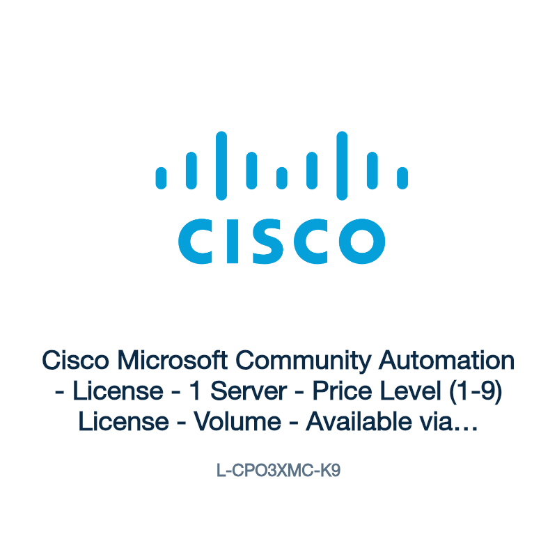 L-CPO3XMC-K9: Cisco Microsoft Community Automation