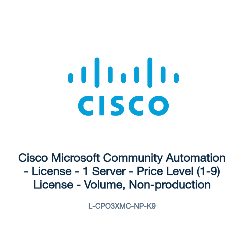 L-CPO3XMC-NP-K9: Cisco Microsoft Community Automation