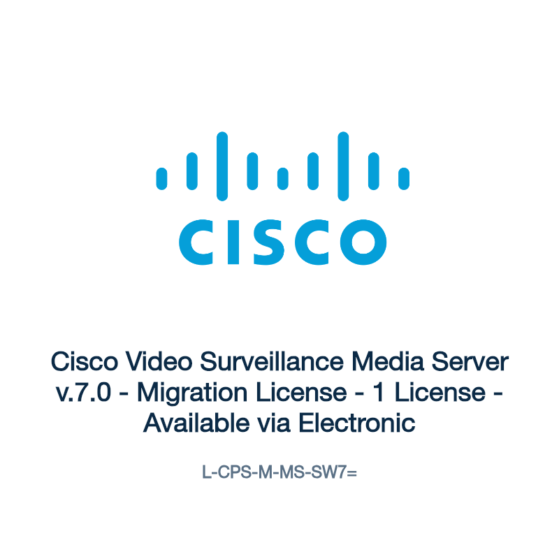 L-CPS-M-MS-SW7=: Cisco Video Surveillance Media Server v.7.0