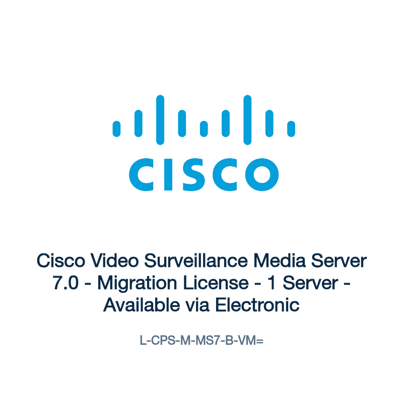 L-CPS-M-MS7-B-VM=: Cisco Video Surveillance Media Server 7.0