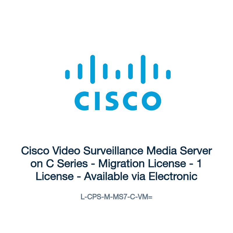 L-CPS-M-MS7-C-VM=: Cisco Video Surveillance Media Server on C Series