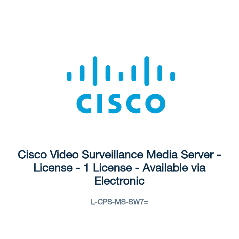 L-CPS-MS-SW7=: Cisco Video Surveillance Media Server