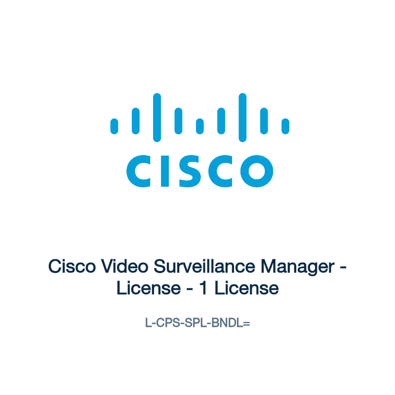 L-CPS-SPL-BNDL=: Cisco Video Surveillance Manager