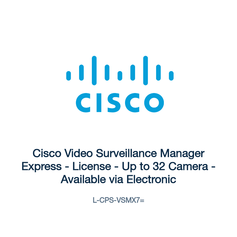 L-CPS-VSMX7=: Cisco Video Surveillance Manager Express