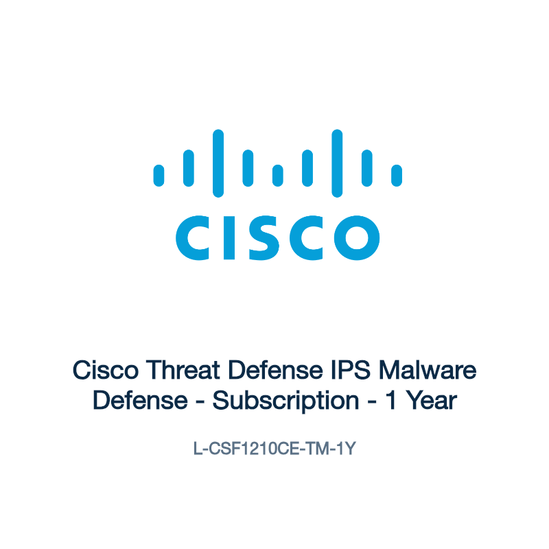 L-CSF1210CE-TM-1Y: Cisco Threat Defense IPS Malware Defense