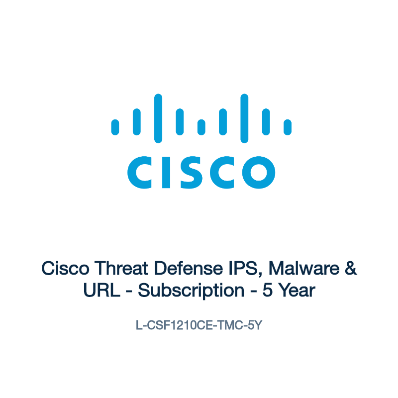 L-CSF1210CE-TMC-5Y: Cisco Threat Defense IPS, Malware & URL