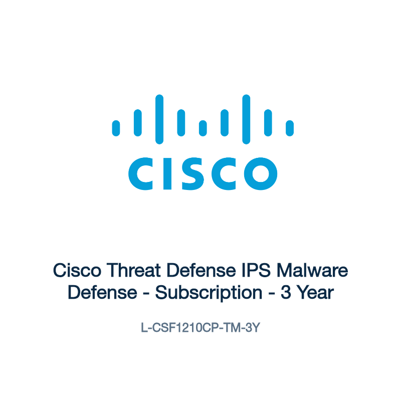 L-CSF1210CP-TM-3Y: Cisco Threat Defense IPS Malware Defense