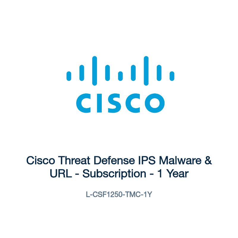L-CSF1250-TMC-1Y: Cisco Threat Defense IPS Malware & URL