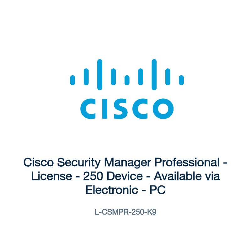 L-CSMPR-250-K9: Cisco Security Manager Professional