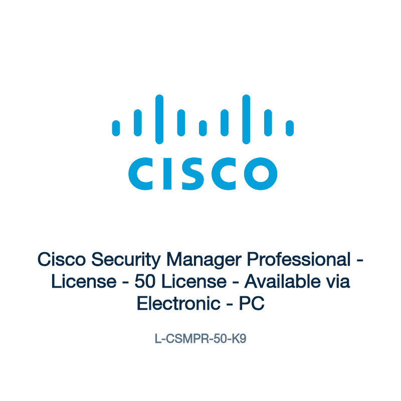 L-CSMPR-50-K9: Cisco Security Manager Professional