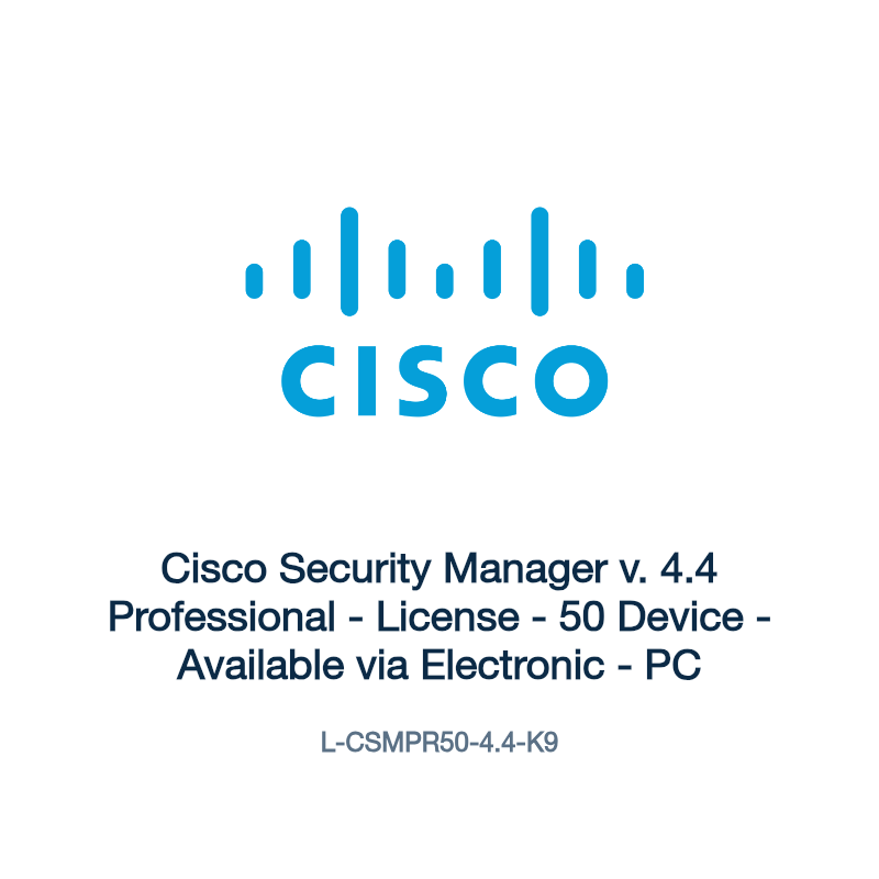 L-CSMPR50-4.4-K9: Cisco Security Manager v. 4.4 Professional