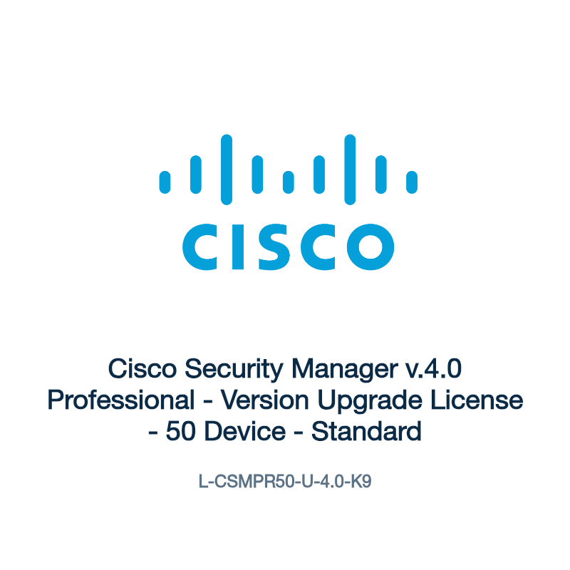 L-CSMPR50-U-4.0-K9: Cisco Security Manager v.4.0 Professional
