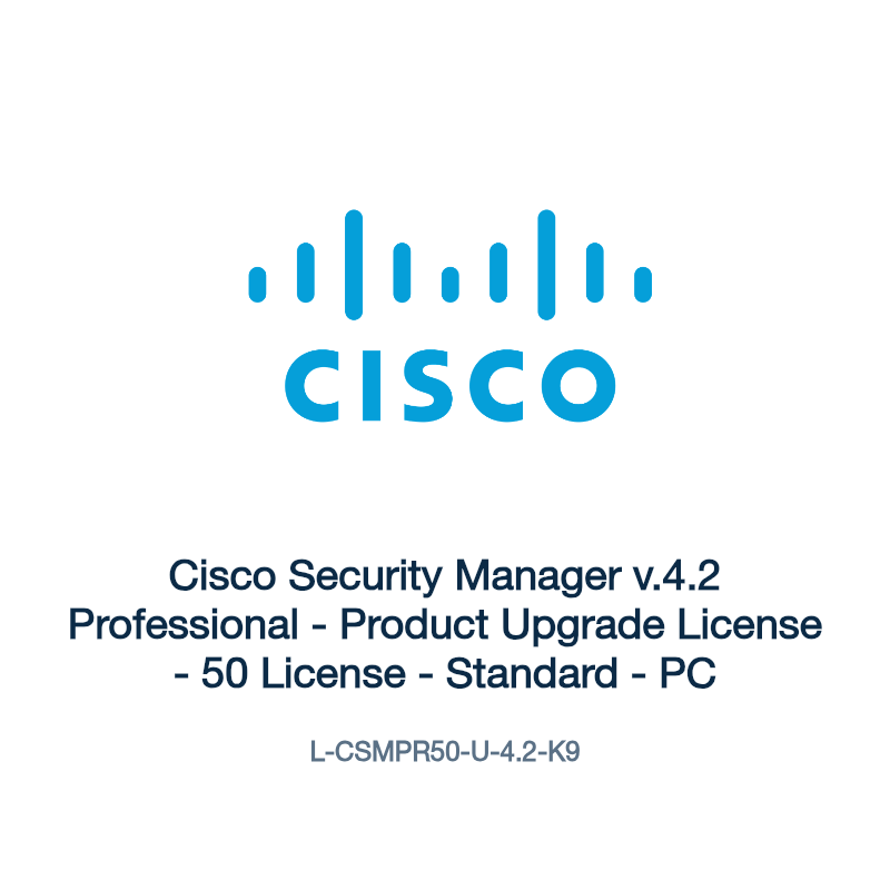 L-CSMPR50-U-4.2-K9: Cisco Security Manager v.4.2 Professional