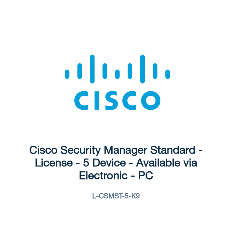 L-CSMST-5-K9: Cisco Security Manager Standard