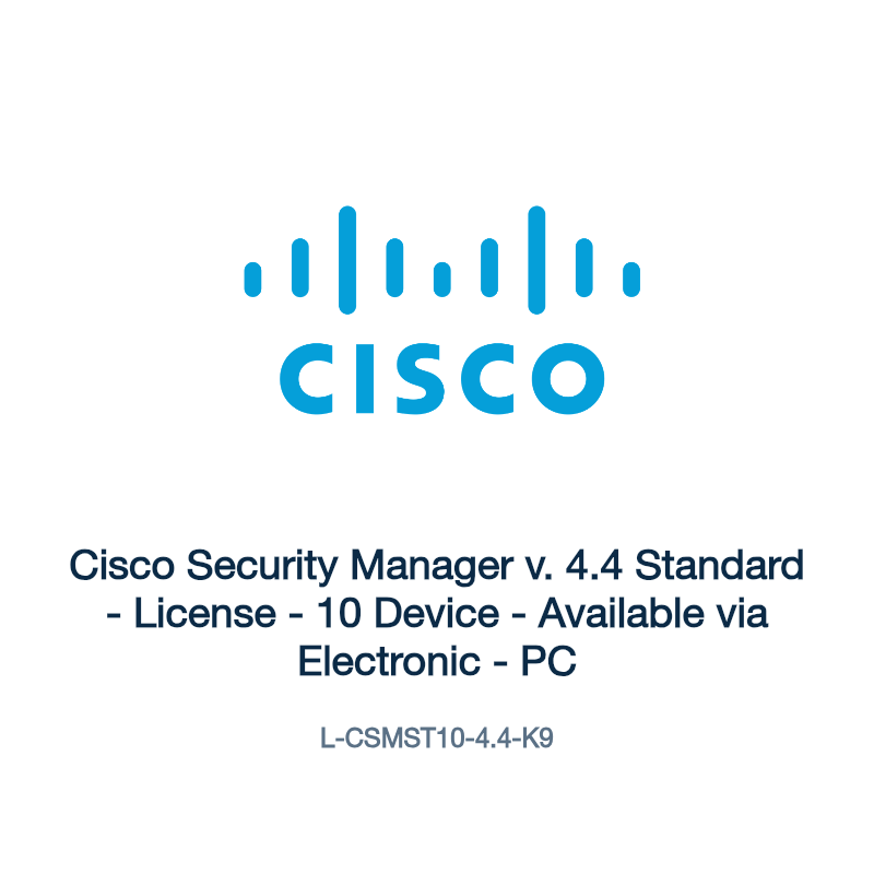 L-CSMST10-4.4-K9: Cisco Security Manager v. 4.4 Standard