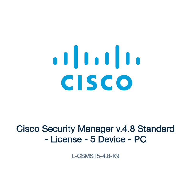 L-CSMST5-4.8-K9: Cisco Security Manager v.4.8 Standard