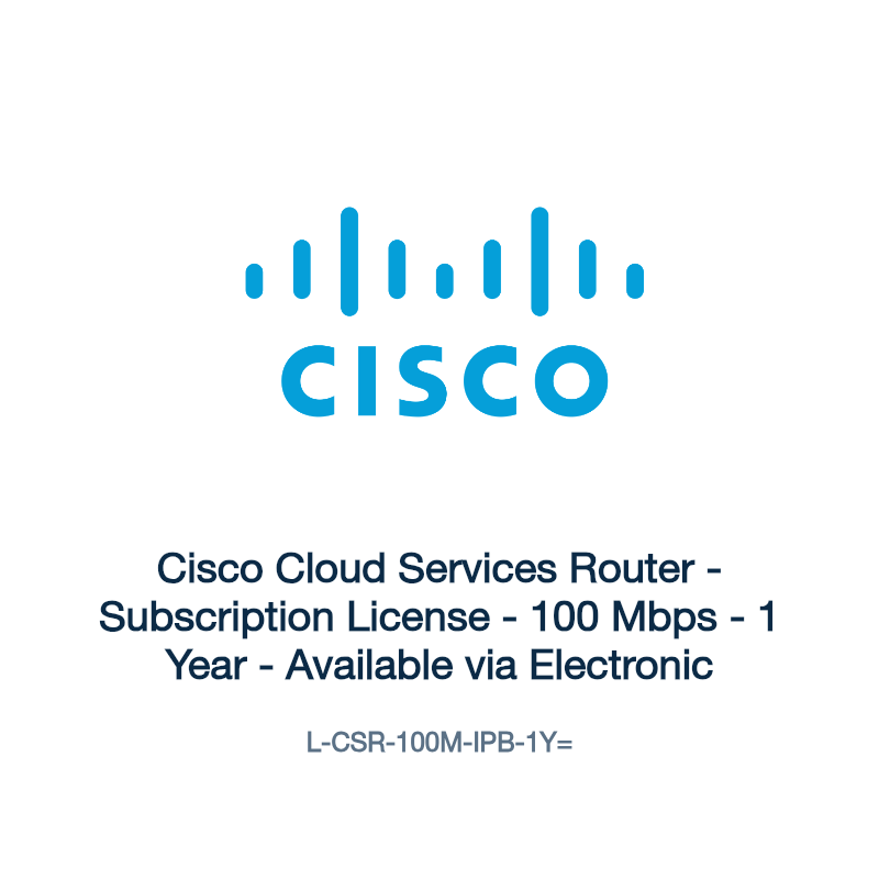 L-CSR-100M-IPB-1Y=: Cisco Cloud Services Router