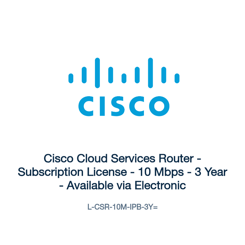 L-CSR-10M-IPB-3Y=: Cisco Cloud Services Router
