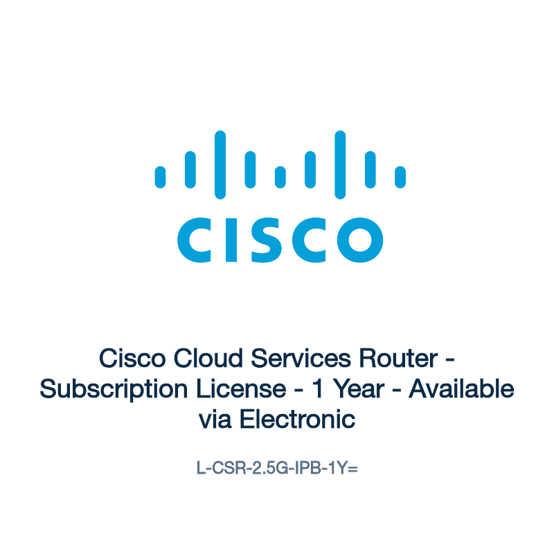 L-CSR-2.5G-IPB-1Y=: Cisco Cloud Services Router