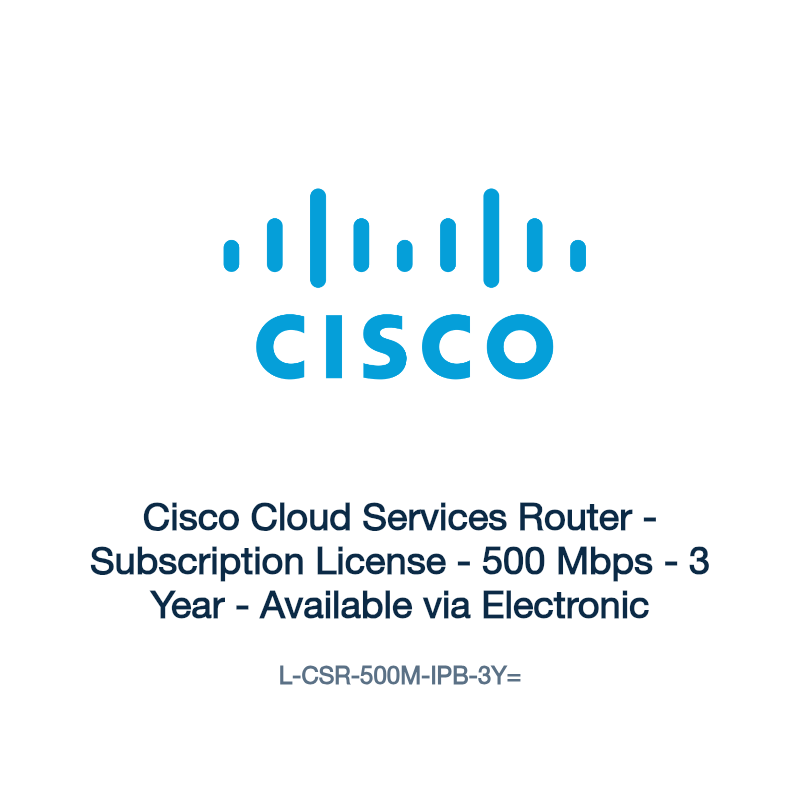L-CSR-500M-IPB-3Y=: Cisco Cloud Services Router