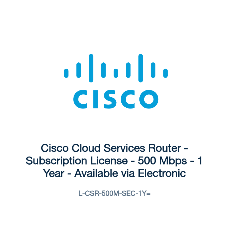L-CSR-500M-SEC-1Y=: Cisco Cloud Services Router