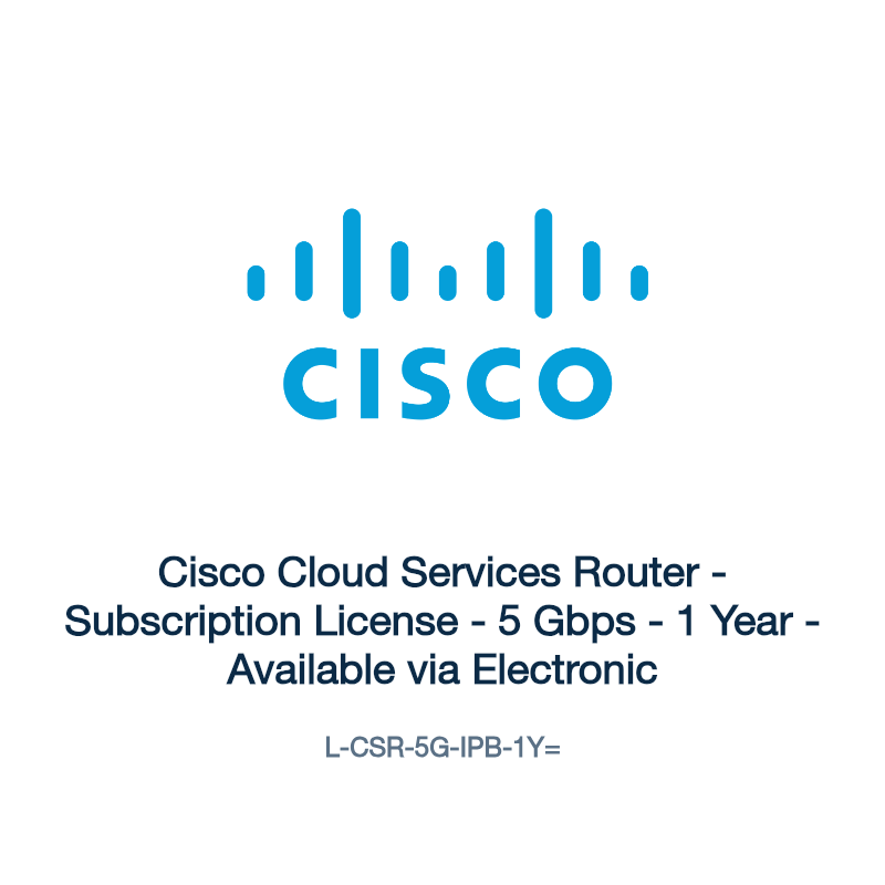 L-CSR-5G-IPB-1Y=: Cisco Cloud Services Router