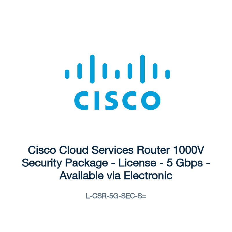 L-CSR-5G-SEC-S=: Cisco Cloud Services Router 1000V Security Package