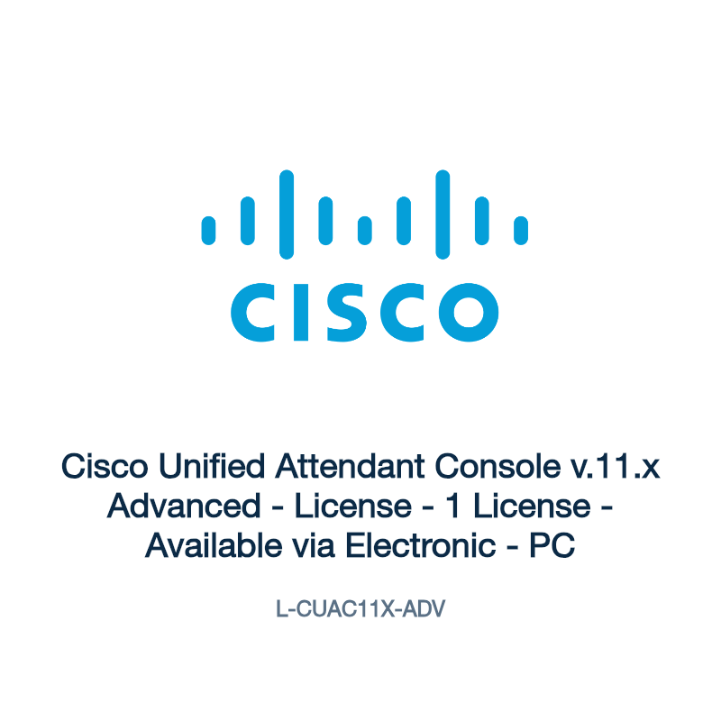 L-CUAC11X-ADV: Cisco Unified Attendant Console v.11.x Advanced