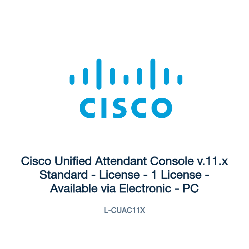 L-CUAC11X: Cisco Unified Attendant Console v.11.x Standard
