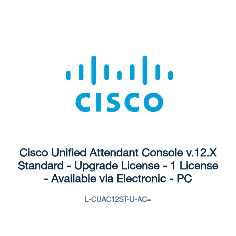 L-CUAC12ST-U-AC=: Cisco Unified Attendant Console v.12.X Standard
