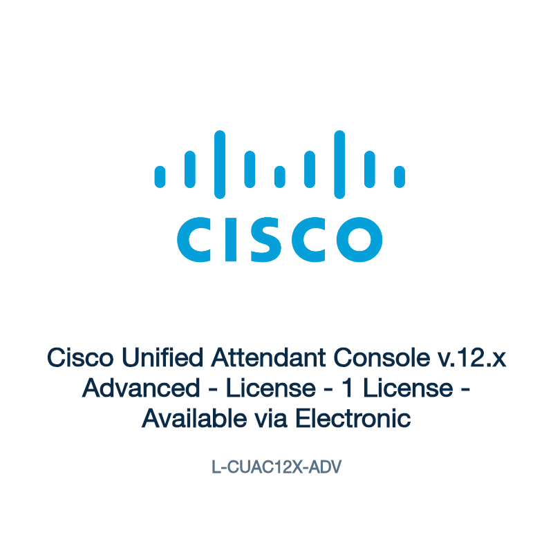 L-CUAC12X-ADV: Cisco Unified Attendant Console v.12.x Advanced