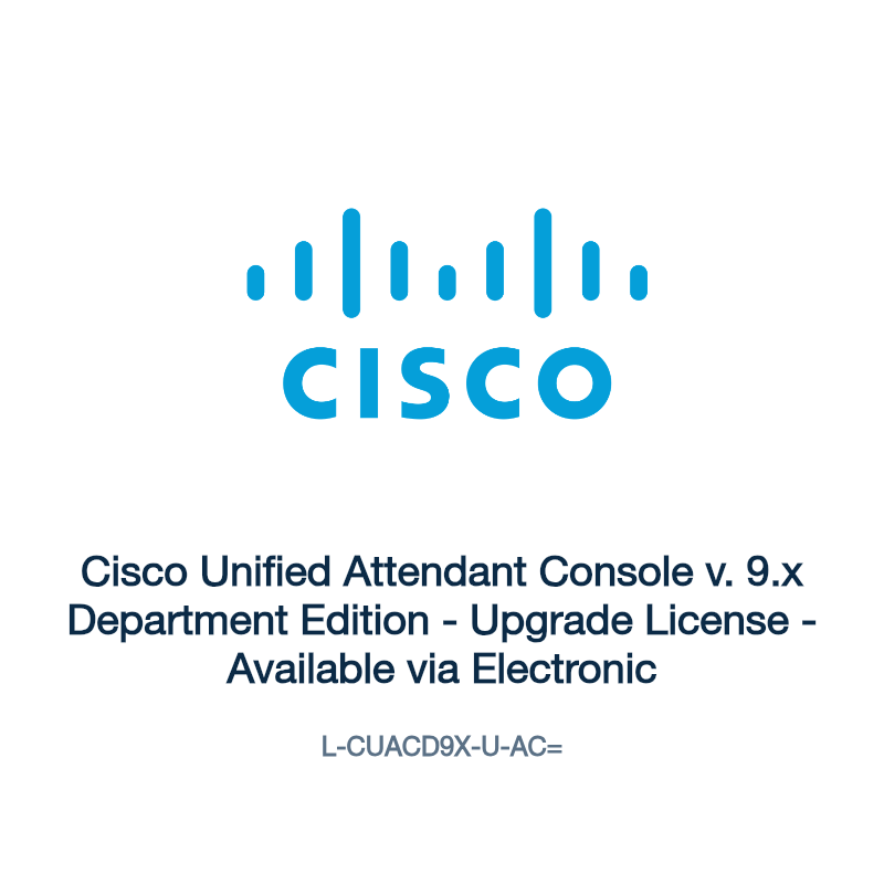 L-CUACD9X-U-AC=: Cisco Unified Attendant Console v. 9.x Department Edition