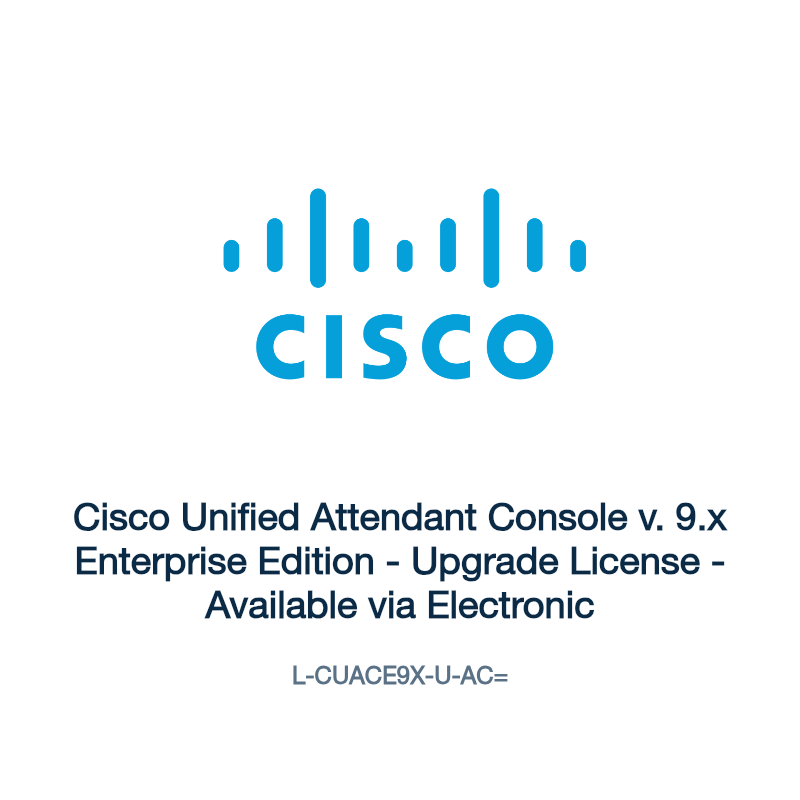 L-CUACE9X-U-AC=: Cisco Unified Attendant Console v. 9.x Enterprise Edition