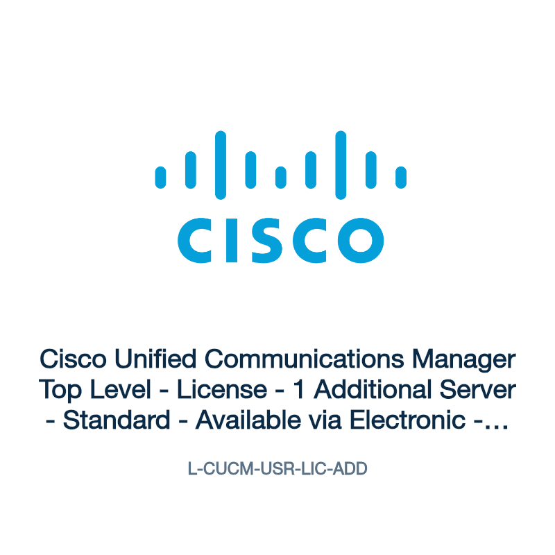 L-CUCM-USR-LIC-ADD: Cisco Unified Communications Manager Top Level