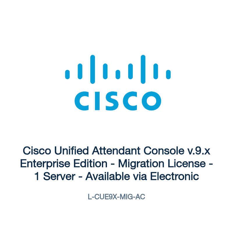 L-CUE9X-MIG-AC: Cisco Unified Attendant Console v.9.x Enterprise Edition