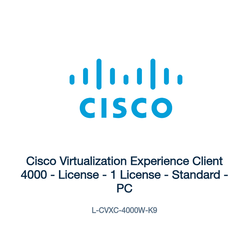 L-CVXC-4000W-K9: Cisco Virtualization Experience Client 4000