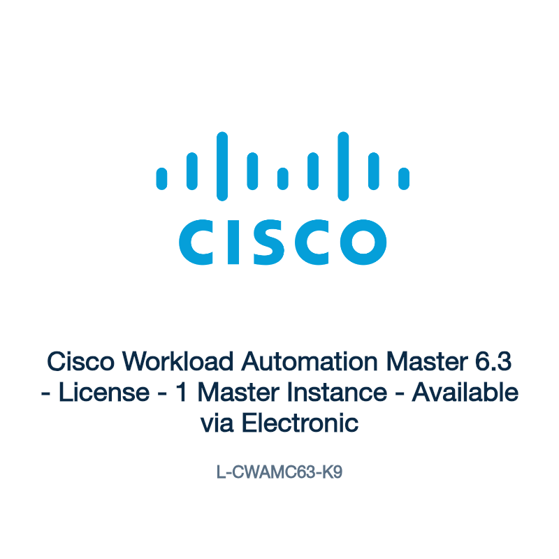 L-CWAMC63-K9: Cisco Workload Automation Master 6.3