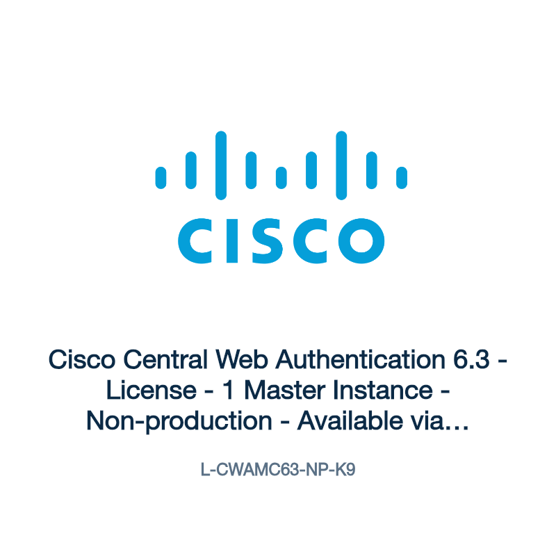 L-CWAMC63-NP-K9: Cisco Central Web Authentication 6.3