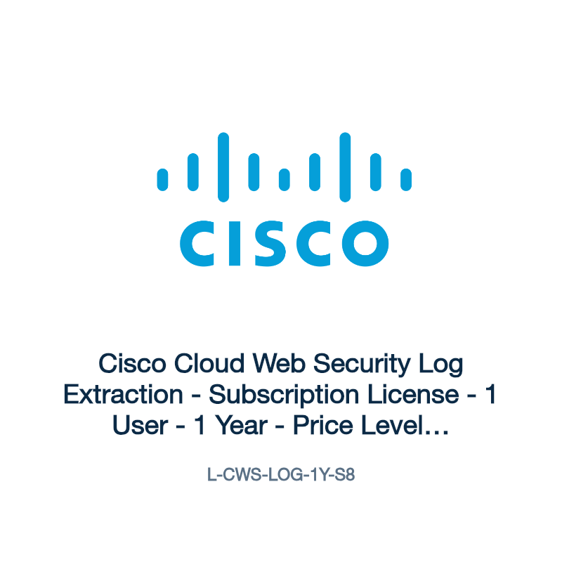 L-CWS-LOG-1Y-S8: Cisco Cloud Web Security Log Extraction